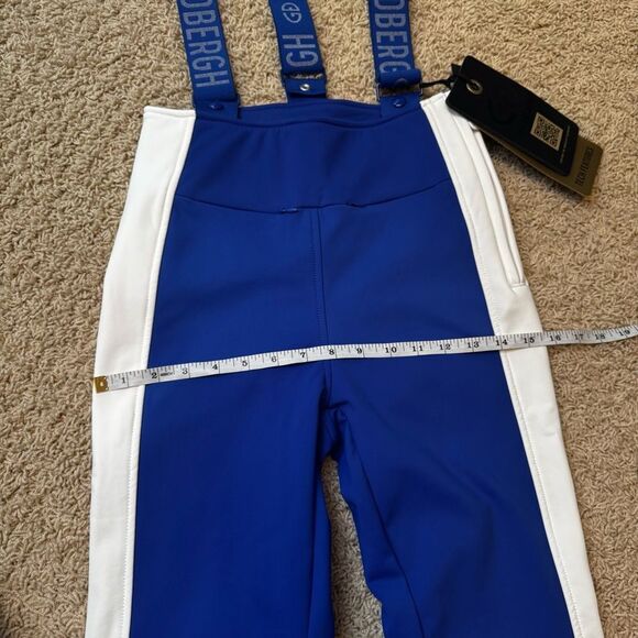 GOLDBERGH WOMEN'S HIGH END SALOPETTE SKI PANTS BIB DAZZLING BLUE NWT US 4 - Picture 7 of 10